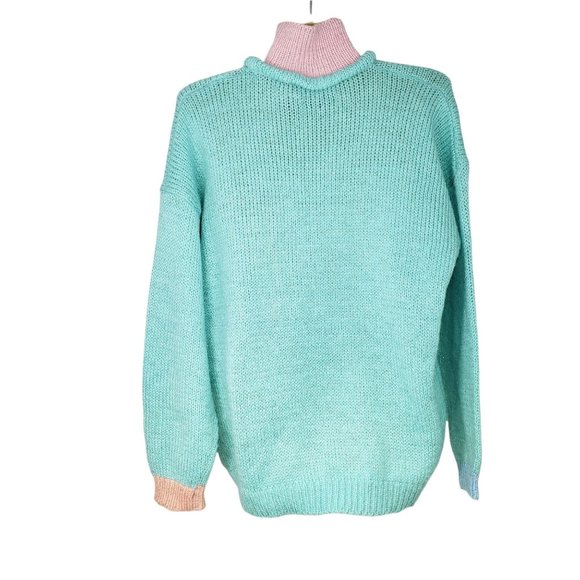 Gitano Knit Vintage Pastel Metallic Sweater Women's Size Large - Picture 3 of 7